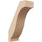 Ekena Millwork 3-inch W x 6-inch D x 10-inch H Baker Rough Cedar Woodgrain TimberThane Knee Brace, Primed BRCUR03X06X10BKRRCPR - alternate 1